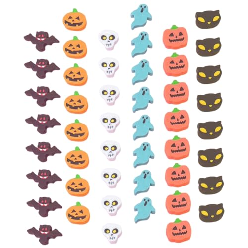 YARNOW 100 Stück Cartoon Radiergummis Mischform Süße Mini Radierer für Halloween Schulgeschenke und Partys aus Sicherem Tpr Material Leicht und Praktisch von YARNOW