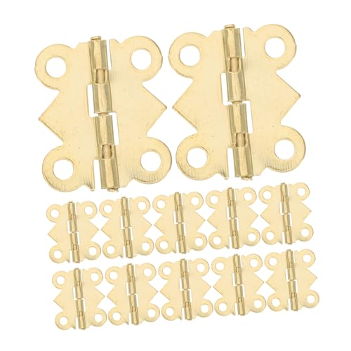 YARNOW 100 Stück Dollhouse Möbel Diy Kleine Gelbe Mini Scharniere für Puppenhaus Türen und Fenster Glatte Oberfläche Langlebig und Vielseitig für Mini Schränke YARNOW 100 Stück Dollhouse Möbel Diy Kleine Gelbe Mini Scharniere für Puppenhaus Türen und Fenster Glatte Oberfläche Langlebig und Vielseitig für Mini Schränke von YARNOW