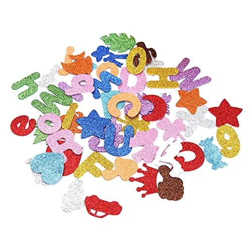 YARNOW 100 Stück Eva Glitzer Alphabet Aufkleber Lustige Kreative Buchstabensticker für Dekorative Lernhilfen für Kindergarten und Frühe Bildung YARNOW 100 Stück Eva Glitzer Alphabet Aufkleber Lustige Kreative Buchstabensticker für Dekorative Lernhilfen für Kindergarten und Frühe Bildung von YARNOW