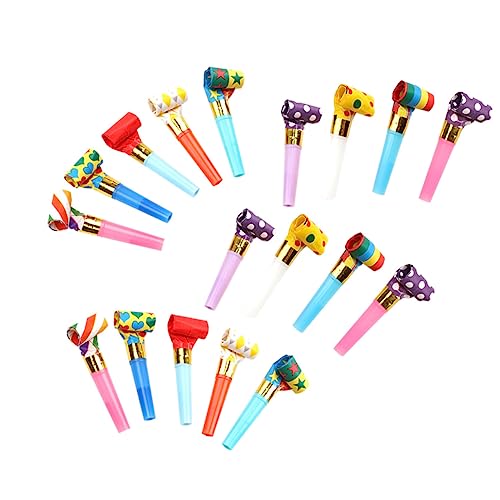 YARNOW 100 Stück Pfeife Requisiten Partypfeifen für Karnevalsfeiern pfeifen Jubelpfiffe Partyzubehör Farbenfrohe Pfeife Cheerleader pfeifen Papier von YARNOW