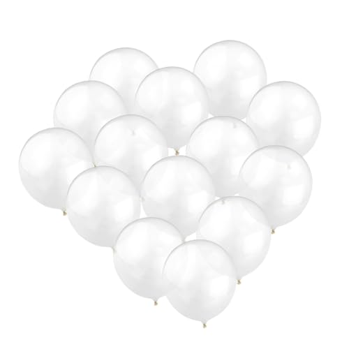 YARNOW 100Stücke Latex Luftballons Weiß Für Geburtstagsfeiern Und Hochzeiten Für Dekorationen Und Spaß Haben Langlebig Und Leicht Zu Befüllen Mit Helium von YARNOW