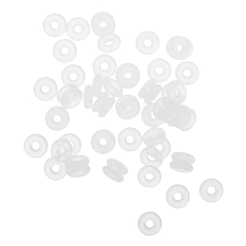YARNOW 100Stücke Silikon Gummistopfen Ringe Antifriction Ringe für Armband und Halskette Spacerperlen für DIY Schmuckzubehör von YARNOW