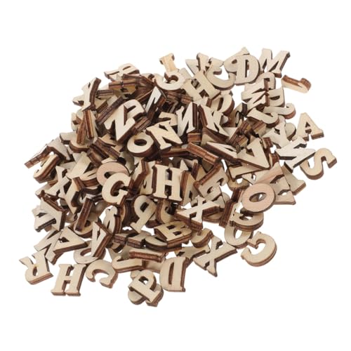 YARNOW 104 Stück DIY Holzbuchstaben Unbemalte Holzbuchstaben für Kreative Projekte und Deko Natürliche Holzfarbe für Bastelarbeiten und Beschriftungen YARNOW 104 Stück DIY Holzbuchstaben Unbemalte Holzbuchstaben für Kreative Projekte und Deko Natürliche Holzfarbe für Bastelarbeiten und Beschriftungen von YARNOW