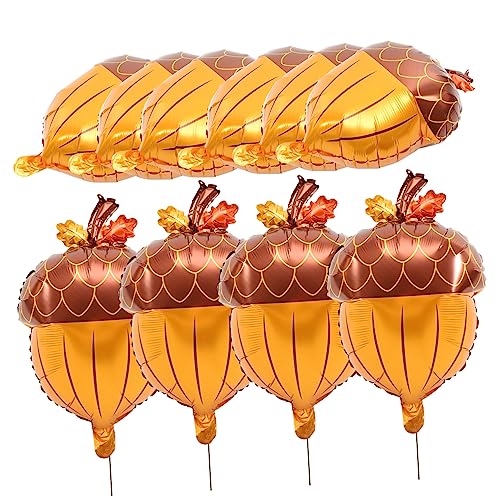 YARNOW 10Stücke Aluminiumfolie Kiefernkegel Ballons Herbstliche Partydekoration für Thanksgiving Dekorative Luftballons für Unvergessliche Feierlichkeiten und Festliche YARNOW 10Stücke Aluminiumfolie Kiefernkegel Ballons Herbstliche Partydekoration für Thanksgiving Dekorative Luftballons für Unvergessliche Feierlichkeiten und Festliche von YARNOW