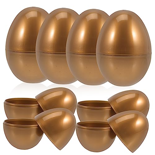 YARNOW 10Stücke Goldene Ostereier Deko Befüllbare Ostereier Für Ostern Plastik Eier Zum Dekorieren Von Party Und Garten Für Und Überraschungen YARNOW 10Stücke Goldene Ostereier Deko Befüllbare Ostereier Für Ostern Plastik Eier Zum Dekorieren Von Party Und Garten Für Und Überraschungen von YARNOW