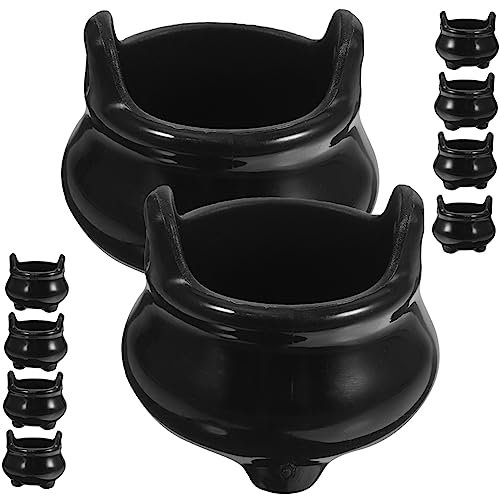 YARNOW 10Stücke Hexen Kessel Halloween Mini Cauldron Dekorationen Schwarze Kessel Für DIY Bastelprojekte Gruselige Ornamente Für Halloween Feiern YARNOW 10Stücke Hexen Kessel Halloween Mini Cauldron Dekorationen Schwarze Kessel Für DIY Bastelprojekte Gruselige Ornamente Für Halloween Feiern von YARNOW