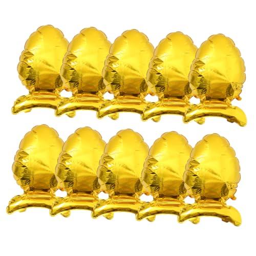 YARNOW 10Stücke Ostern Party Ballons Aluminium Folie Ballon Dekoration Für Garten Und Festlichkeiten Ostergartendekorationen Für Fröhliche Feiertage von YARNOW