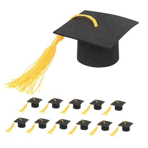 YARNOW 12 Stück Abschluss-Cupcake-Dekoration grad cap kuchendeckel Abschlusshut Cupcake Topper Abschlusskappe Kuchendeckel mit Graduierungskappe Graduierungskappen -Zauber Papier Schwarz YARNOW 12 Stück Abschluss-Cupcake-Dekoration grad cap kuchendeckel Abschlusshut Cupcake Topper Abschlusskappe Kuchendeckel mit Graduierungskappe Graduierungskappen -Zauber Papier Schwarz von YARNOW