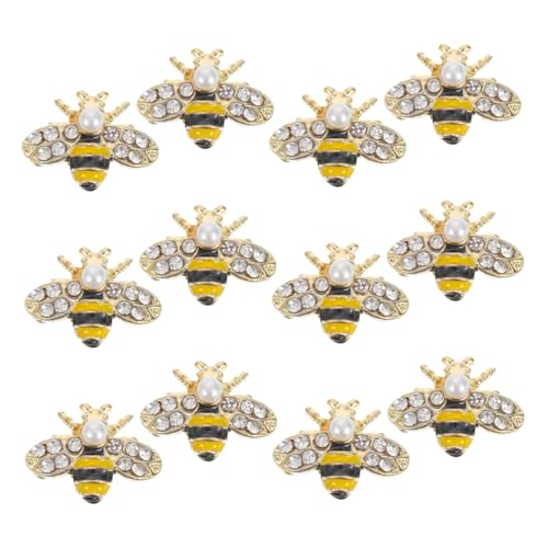 YARNOW 12 Stück Bienennagelkunstzubehör Bienen-Nagel-Charms Goldene Bienen-Nagelkunst-Charms Nagel Charms Bienenanhänger aus Legierung Nailart-Ornamente Strass YARNOW 12 Stück Bienennagelkunstzubehör Bienen-Nagel-Charms Goldene Bienen-Nagelkunst-Charms Nagel Charms Bienenanhänger aus Legierung Nailart-Ornamente Strass von YARNOW