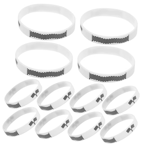 YARNOW 12 Stück Silikon Armbänder Kariert Sportliche Fan Armbänder für Racing Party Hautfreundlich Langlebig für Teams und Sportveranstaltungen YARNOW 12 Stück Silikon Armbänder Kariert Sportliche Fan Armbänder für Racing Party Hautfreundlich Langlebig für Teams und Sportveranstaltungen von YARNOW