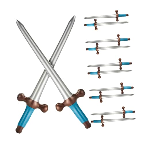 YARNOW 12 Stück Teiliges Aufblasbares Piratenschwert für Halloween Kostümparty Leichte PVC Spielzeuge mit Kreativen Designs für Piraten Cosplay und Dekoration YARNOW 12 Stück Teiliges Aufblasbares Piratenschwert für Halloween Kostümparty Leichte PVC Spielzeuge mit Kreativen Designs für Piraten Cosplay und Dekoration von YARNOW