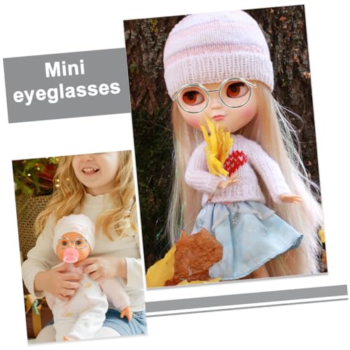 YARNOW 12 Stück Teiliges Puppenbrillen aus Kupferdraht Mini Brillen ohne Gläser für Puppen und Bastelbedarf Leichte Accessoires Roségold Silber und Gold zum Ankleiden und Dekorieren YARNOW 12 Stück Teiliges Puppenbrillen aus Kupferdraht Mini Brillen ohne Gläser für Puppen und Bastelbedarf Leichte Accessoires Roségold Silber und Gold zum Ankleiden und Dekorieren von YARNOW