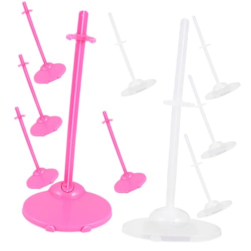 YARNOW 12 Stück Teiliges Puppenständer Stabile Kunststoffhalterungen Transparente und Pinke Doll Holder Action Figure Display Halter für Tisch Regal und Vitrine Sicher und Ordentlich YARNOW 12 Stück Teiliges Puppenständer Stabile Kunststoffhalterungen Transparente und Pinke Doll Holder Action Figure Display Halter für Tisch Regal und Vitrine Sicher und Ordentlich von YARNOW