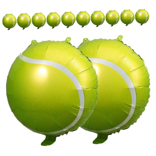 YARNOW 12 Stück Tennisballon Zubehör Für Sport-mottopartys Sportparty-ballon Partyballons Aufblasbarer Tennisball Tennis-thema Tennisball Große Luftballons Erwachsene Aluminiumfolie Grün YARNOW 12 Stück Tennisballon Zubehör Für Sport-mottopartys Sportparty-ballon Partyballons Aufblasbarer Tennisball Tennis-thema Tennisball Große Luftballons Erwachsene Aluminiumfolie Grün von YARNOW