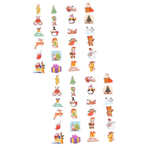 YARNOW 120 Stck. Weihnachts Graffiti Sticker Selbstklebend Diy Dekoration für Laptop Koffer Notizbuch Vielseitige Weihnachtsaufkleber Ornamente von YARNOW