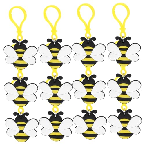 YARNOW 12Stücke Niedliche Bienen Schlüsselanhänger Aus Kreative Rucksack Dekoration Für Taschen Und Für Bienenliebhaber Und Partys YARNOW 12Stücke Niedliche Bienen Schlüsselanhänger Aus Kreative Rucksack Dekoration Für Taschen Und Für Bienenliebhaber Und Partys von YARNOW