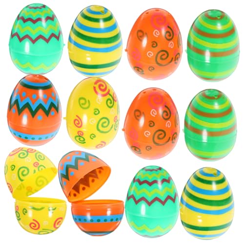 YARNOW 12Stücke Ostereier Zum Befüllen Wiederverwendbare Eierdekoration Für Osterpartys Lebensechte Ostereier Kreative Osterfeiern YARNOW 12Stücke Ostereier Zum Befüllen Wiederverwendbare Eierdekoration Für Osterpartys Lebensechte Ostereier Kreative Osterfeiern von YARNOW