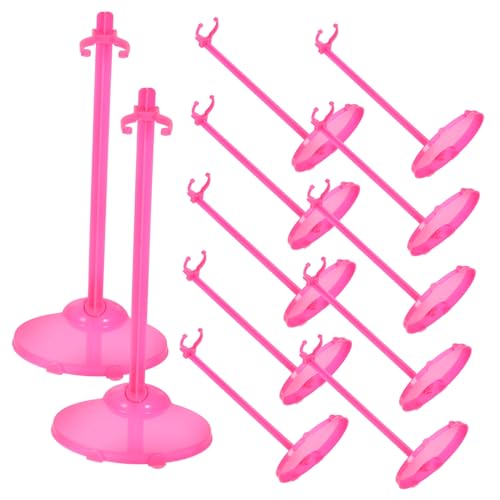 YARNOW 12Stücke Puppenständer Teiliges für Puppen Darstellung Stabiler Sockel für Verschiedene Puppengrößen Zufällige Farben für Kinderzimmer Dekoration von YARNOW