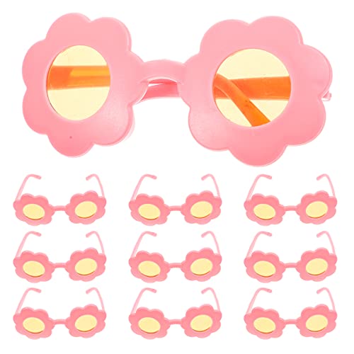 YARNOW 16 Stück Brille Sonnenbrille winzig Gläser klein Miniatur Puppe Mini-Brillenmodelle stilvolles Brillenspielzeug Requisiten für Kinderbrillen Plastik von YARNOW