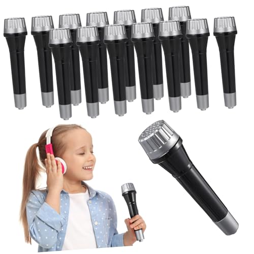 YARNOW 16 Stück Mikrofon Requisiten Schienbein Kind LED Party -Requisiten Mikrofon-Headset-Kostüm Präsentieren Sie Mikrofon-Cosplay Mini-Mikrofone Bühnenrequisiten Plastik Schwarz YARNOW 16 Stück Mikrofon Requisiten Schienbein Kind LED Party -Requisiten Mikrofon-Headset-Kostüm Präsentieren Sie Mikrofon-Cosplay Mini-Mikrofone Bühnenrequisiten Plastik Schwarz von YARNOW