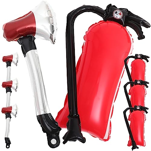 YARNOW 1Satz Aufblasbare Feuerlöscher Luftballons Feuerwehr Party Deko Aluminiumfolie Pe Material für Feuerwehrgeburtstagsfeiern und Kreative Dekorationen von YARNOW