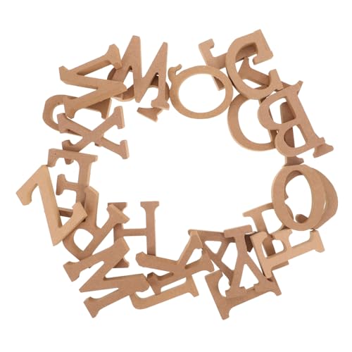 YARNOW 1Satz Holzbuchstaben Set Unbemalte Holz Alphabet für DIY Projekte Tischdekorationen und Kreative Foto Requisiten für Geburtstagsfeiern und Wohnaccessoires YARNOW 1Satz Holzbuchstaben Set Unbemalte Holz Alphabet für DIY Projekte Tischdekorationen und Kreative Foto Requisiten für Geburtstagsfeiern und Wohnaccessoires von YARNOW