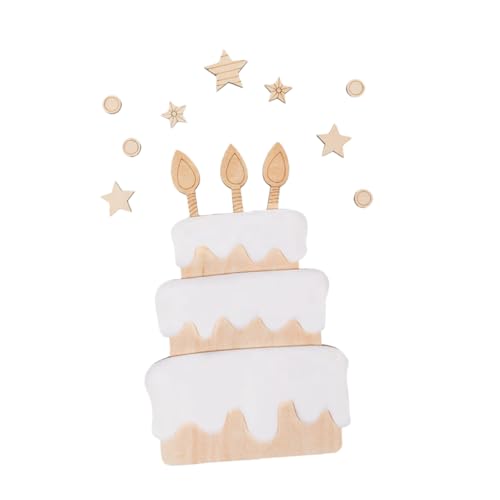 YARNOW 1Satz Holzschild Wanddekoration Für Kuchen Shower Deko Geburtstagsfeier Holzdekor Kreative Wandgestaltung Für Kindergeburtstag Und Jubiläen von YARNOW