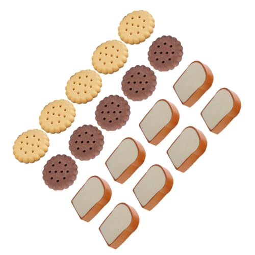 YARNOW 1Satz Kreative Radiergummis Lebensmittel Design mit Radiergummis Toast Bärenkekse für Schule und Büro Belohnung oder Partygeschenk für Erwachsene von YARNOW