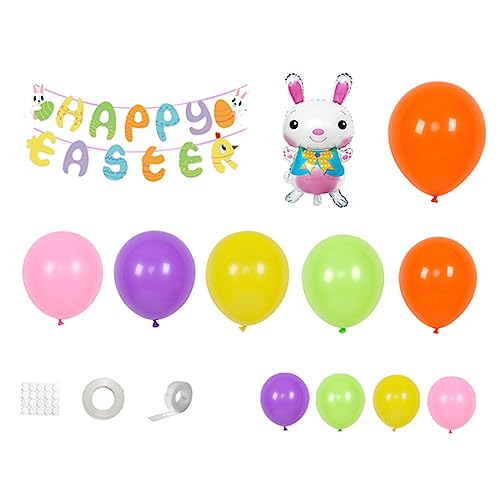 YARNOW 1Satz Ostern Dekorationsset Teilig Ballons Banner und Anhänger für Festliche Ostern Szenen Osterfeiern Einfach zu Dekorieren Entfernen Hochwertiges YARNOW 1Satz Ostern Dekorationsset Teilig Ballons Banner und Anhänger für Festliche Ostern Szenen Osterfeiern Einfach zu Dekorieren Entfernen Hochwertiges von YARNOW