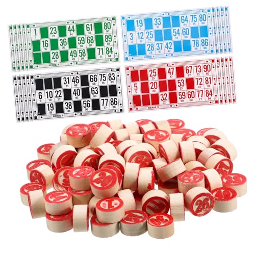 YARNOW 1Satz Russisches Bingos Spielset Lustiges Schachspiel Für Familien Und Freunde Tischspiel Konzentration Und Logischem Mit Stabilen Holzfiguren von YARNOW