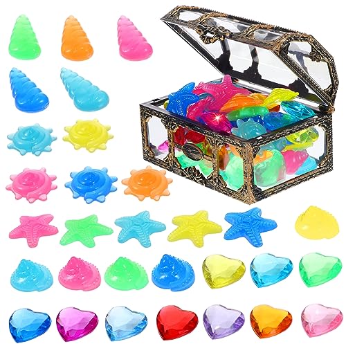 YARNOW 1Satz Tauchspielzeug mit Leuchtenden Kunststoff Edelsteinen und Poolspielzeug für Robustes Material Vielseitig Einsetzbar für Partys und Dekoration von YARNOW