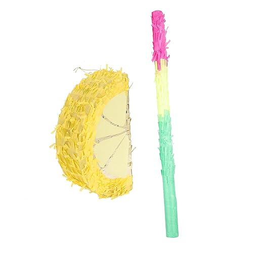 YARNOW 1Satz Zitronen Piñata Für Kindergeburtstag Sommerparty Dekoration Gastgeschenke Zitronen Piñata Mit Partyspielzeug Für Spaß Und Freude von YARNOW