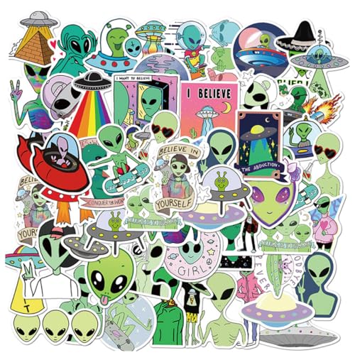 YARNOW 2 Sätze Aliens Aufkleber Selbstklebend für Laptop Koffer Helm DIY Sticker für Jungen und Mädchen Kreative Dekoration YARNOW 2 Sätze Aliens Aufkleber Selbstklebend für Laptop Koffer Helm DIY Sticker für Jungen und Mädchen Kreative Dekoration von YARNOW