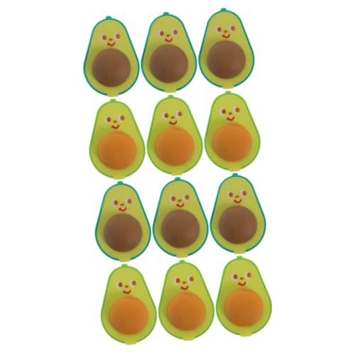 YARNOW 2 Sätze Avocado Bleistiftspitzer Mit Radiergummi Handspitzer Für Einziehbarer Einloch Bleistiftspitzer Süßes Design Für Schule Und Büro 6 Stück * 2 von YARNOW