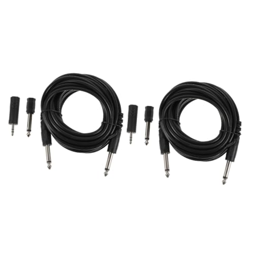 YARNOW 2 Sätze Gitarrenkabel mit Adapter Professionelles Instrumentenkabel für Gitarre Bass Ukulele Langlebig und Flexibel für Musikliebhaber und Musiker von YARNOW