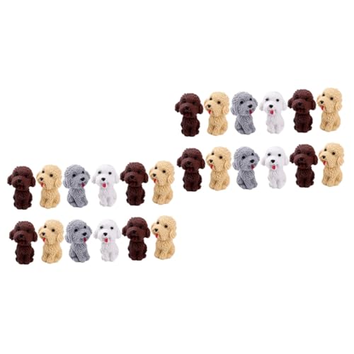 YARNOW 2 Sätze Lustige Hund Radiergummis Für Bunte Cartoon Hundefiguren Für Schule Und Mixed Style 24 Stück * 2 von YARNOW
