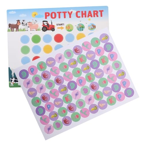 YARNOW 2 Sätze Potty Training Aufkleber Teiliges Belohnungssystem für Kleinkinder Töpfchentraining Sticker für Jungen und Fördert Selbstständige Toilettennutzung Wiederverwendbar und von YARNOW