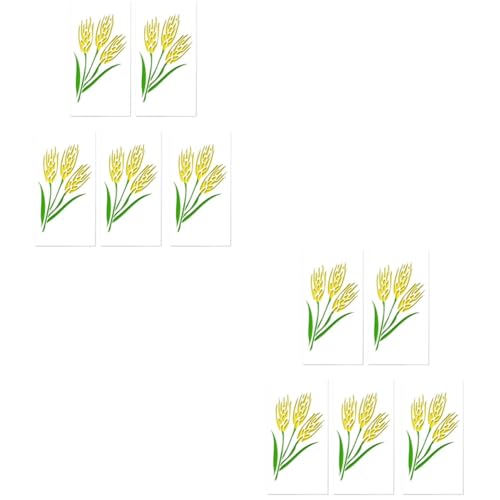 YARNOW 2 Sätze Teiliges Diy Backwerkzeug Schablonen Für Tortendekoration Reisähren Form Einfach Zu Bedienen Für Fondant Mousse Und Mehr Für Kreative Backprojekte 5 Stück * 2 von YARNOW
