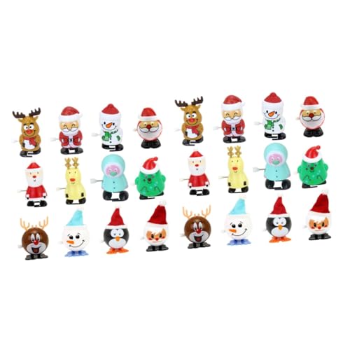 YARNOW 2 Sätze Teiliges Weihnachts Set mit Mechanischen Aufziehfiguren Weihnachtsmann Schneemann und Rentier Rot Grün Kinderfreundliche Wind Up Toys für Spielerische und Festliche YARNOW 2 Sätze Teiliges Weihnachts Set mit Mechanischen Aufziehfiguren Weihnachtsmann Schneemann und Rentier Rot Grün Kinderfreundliche Wind Up Toys für Spielerische und Festliche von YARNOW