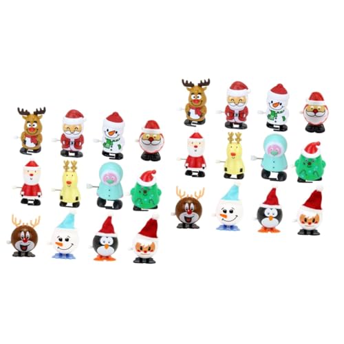 YARNOW 2 Sätze Teiliges Wind Up Set mit Weihnachtsmann Schneemann und REH Farblich Sortiert Rot und Grün Kinderfreundliche Weihnachtsdeko für Drinnen und Draußen Fördert Spielerisch YARNOW 2 Sätze Teiliges Wind Up Set mit Weihnachtsmann Schneemann und REH Farblich Sortiert Rot und Grün Kinderfreundliche Weihnachtsdeko für Drinnen und Draußen Fördert Spielerisch von YARNOW