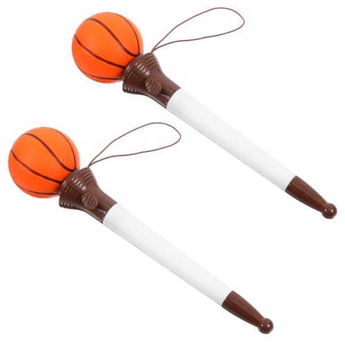 YARNOW 2 Stück Basketball Kugelschreiber mit Federsprung Multifunktionale Schreibstifte für Schüler Kreative Ergonomische Plastikstifte mit Glatter für Entspanntes Schreiben YARNOW 2 Stück Basketball Kugelschreiber mit Federsprung Multifunktionale Schreibstifte für Schüler Kreative Ergonomische Plastikstifte mit Glatter für Entspanntes Schreiben von YARNOW