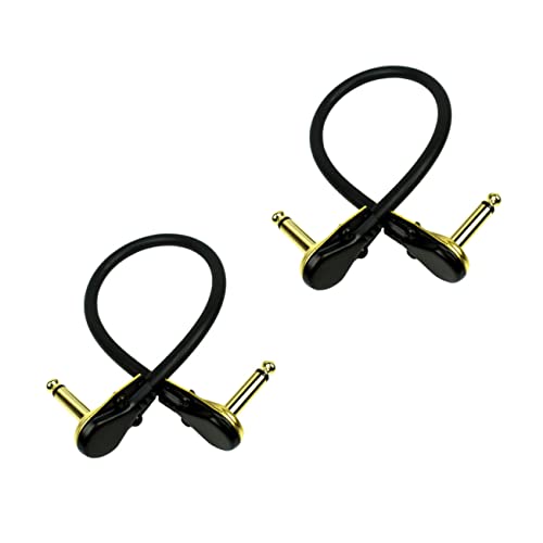 YARNOW 2 Stück Gitarren Verbindungskabel Goldbeschichtete Effektkabel für Gitarre und Keyboard Flexibles und Langlebiges Audio Kabel für Musikgeräte und Professionelle Audiogeräte YARNOW 2 Stück Gitarren Verbindungskabel Goldbeschichtete Effektkabel für Gitarre und Keyboard Flexibles und Langlebiges Audio Kabel für Musikgeräte und Professionelle Audiogeräte von YARNOW