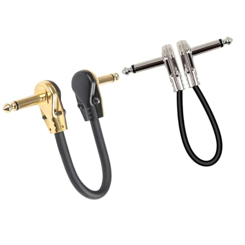 YARNOW 2 Stück Gitarreneffekt Patchkabel Flaches Design Klarer für Effektpedale mit Material für Langlebigkeit für Bühnenauftritte und Straßenperformances YARNOW 2 Stück Gitarreneffekt Patchkabel Flaches Design Klarer für Effektpedale mit Material für Langlebigkeit für Bühnenauftritte und Straßenperformances von YARNOW