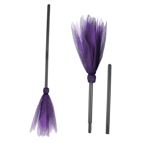 YARNOW 2 Stück Halloween Hexenbesen Kostüm Requisiten Dekorative Accessoires für Cosplay und Maskerade Perfektes Zubehör für Halloween Partys und Feiern YARNOW 2 Stück Halloween Hexenbesen Kostüm Requisiten Dekorative Accessoires für Cosplay und Maskerade Perfektes Zubehör für Halloween Partys und Feiern von YARNOW