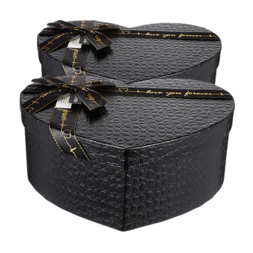 YARNOW 2 Stück Herzförmige Box Für Blumen, Leere Valentinstag-schokoladenbox, Herz-box, Geschenkbox, Vielseitige Geschenkverpackung, Blumenarrangement-box von YARNOW