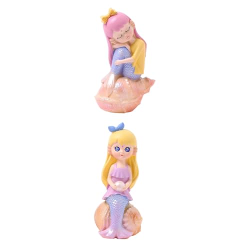 YARNOW 2 Stück Resin Mermaid Cake Topper Dekoration Kreative Backzubehör für Kuchen Verzierung für Torten und Desserts Langlebig und Sicher der Anwendung für Feiern und Besondere Anlässe YARNOW 2 Stück Resin Mermaid Cake Topper Dekoration Kreative Backzubehör für Kuchen Verzierung für Torten und Desserts Langlebig und Sicher der Anwendung für Feiern und Besondere Anlässe von YARNOW