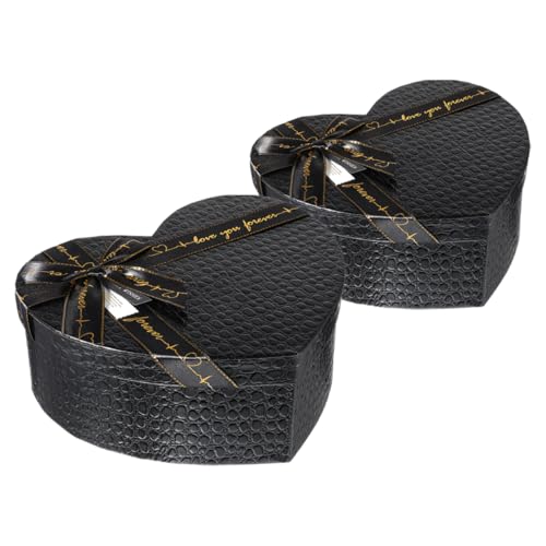 YARNOW 2 Stück Schachteln Für Herz Bastelboxen Herzförmige Geschenkboxen Zum Valentinstag Kleine Geschenkboxen Mit Deckel Herzboxen Brautjungfernboxen Für Heiratsanträge von YARNOW