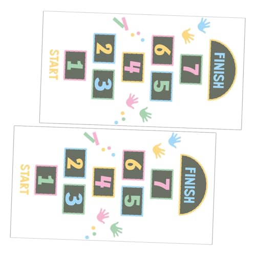 YARNOW 2 Stück Selbstklebende Bodenaufkleber Himmel Und Spiel Aufkleber Für Kinderzimmer Interaktives Lernspielzeug Aus Langlebigem Material Dekorative Selbstgemacht Wand Und YARNOW 2 Stück Selbstklebende Bodenaufkleber Himmel Und Spiel Aufkleber Für Kinderzimmer Interaktives Lernspielzeug Aus Langlebigem Material Dekorative Selbstgemacht Wand Und von YARNOW