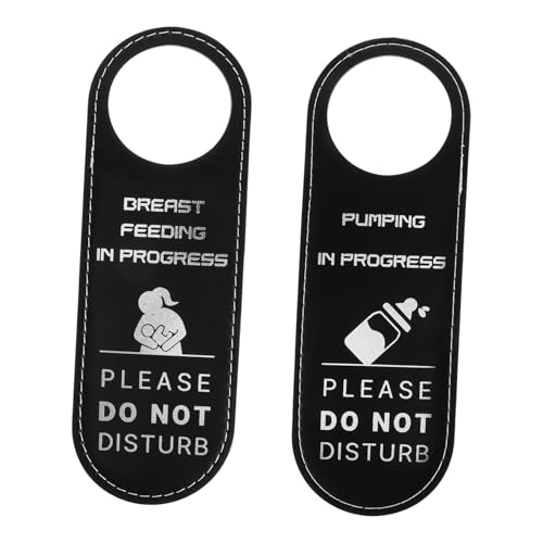 YARNOW 2 Stück Türschild für Stillende Stilvolles Pumpenschild PU für Büro Zuhause Schickes Warnschild für Ungestörtes Vielseitig Einsetzbar von YARNOW