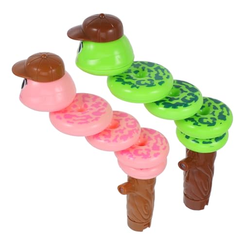 YARNOW 2 Stück Whistle Spinning Worm Toy Schwingende Schlange Schlangen-dekompressionsspielzeug Pfeife Swing Whistle - Rotierendes Schlangenspielzeug Plastik YARNOW 2 Stück Whistle Spinning Worm Toy Schwingende Schlange Schlangen-dekompressionsspielzeug Pfeife Swing Whistle - Rotierendes Schlangenspielzeug Plastik von YARNOW